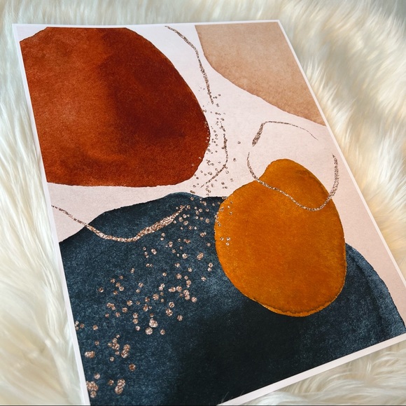 Modern Abstract Shape Wall Art Poster Print UNFRAMED. - Picture 14 of 14